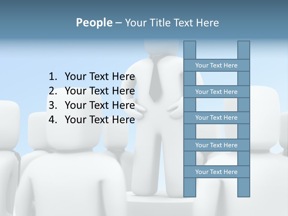 Leader One Man PowerPoint Template