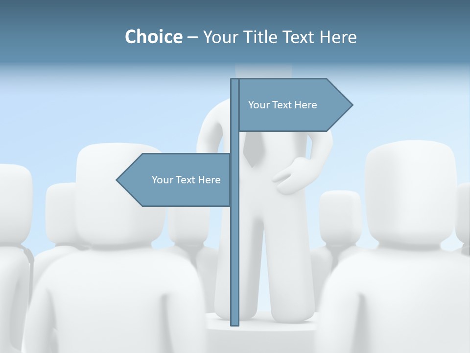 Leader One Man PowerPoint Template