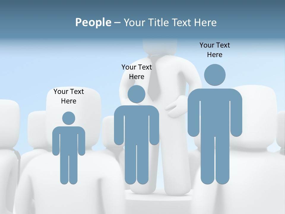 Leader One Man PowerPoint Template