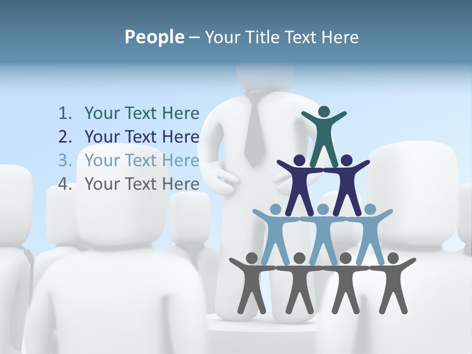 Leader One Man PowerPoint Template