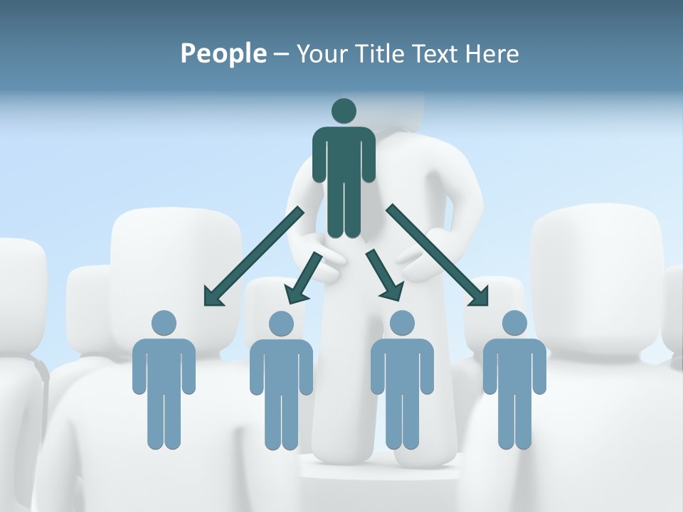 Leader One Man PowerPoint Template