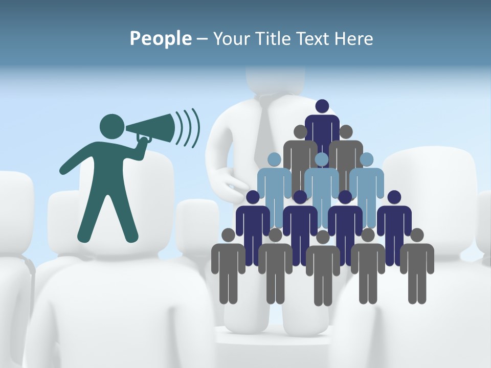 Leader One Man PowerPoint Template