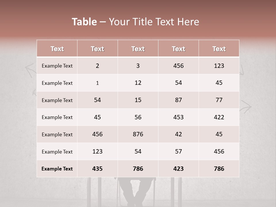 Table Work Concept PowerPoint Template