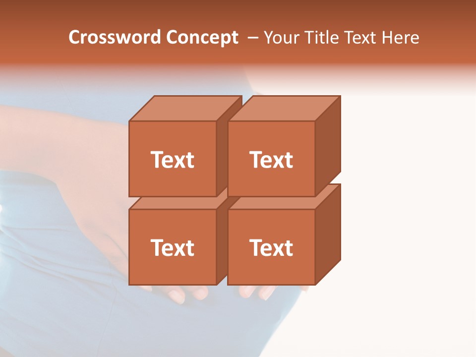 Cut Out Expecting Baby PowerPoint Template