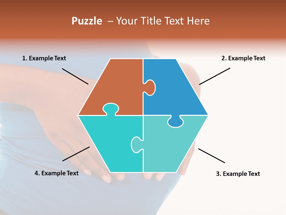 Cut Out Expecting Baby PowerPoint Template