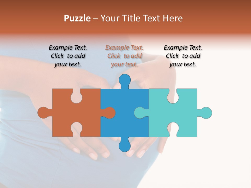 Cut Out Expecting Baby PowerPoint Template