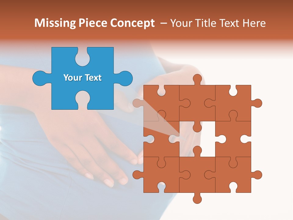 Cut Out Expecting Baby PowerPoint Template