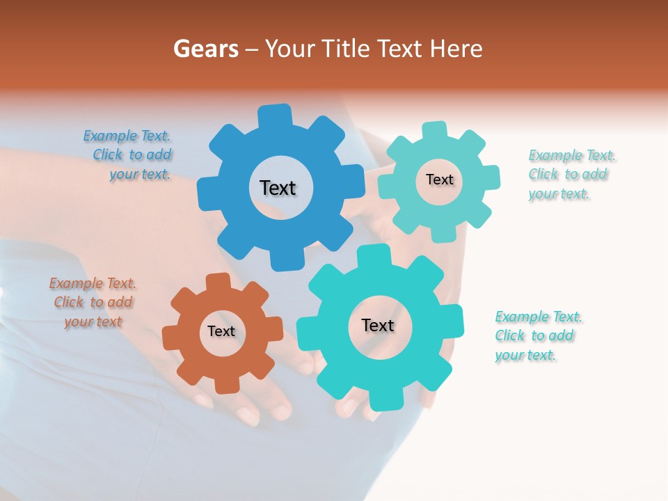 Cut Out Expecting Baby PowerPoint Template