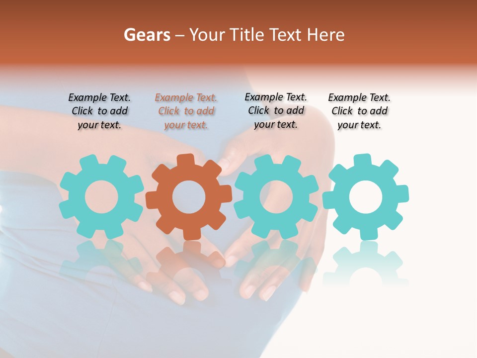 Cut Out Expecting Baby PowerPoint Template