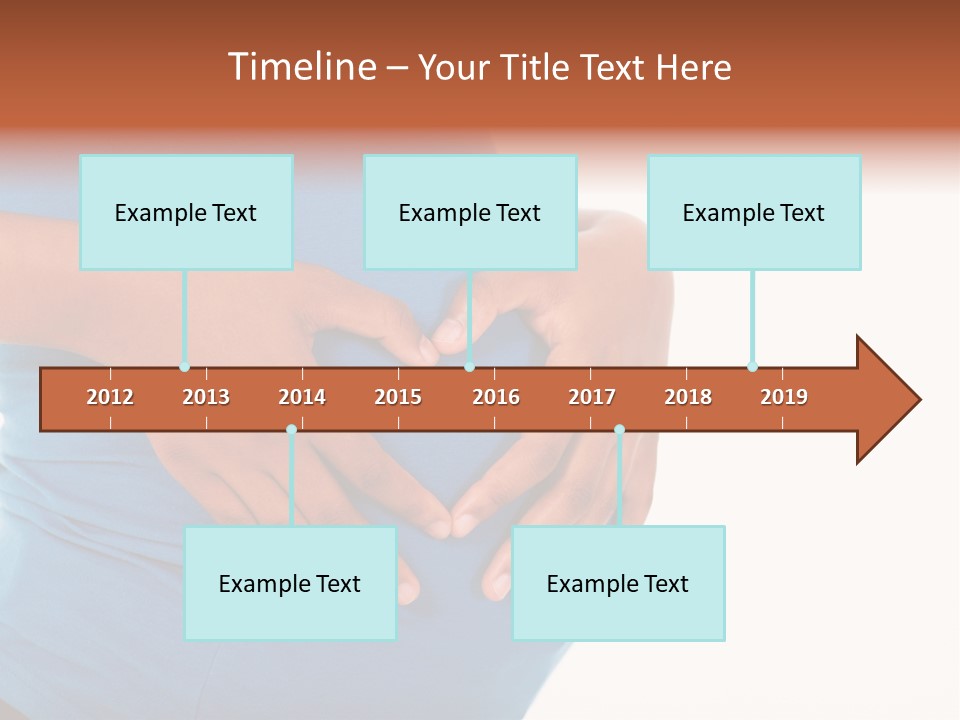 Cut Out Expecting Baby PowerPoint Template