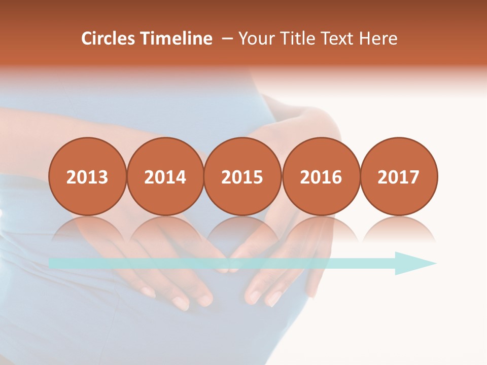 Cut Out Expecting Baby PowerPoint Template