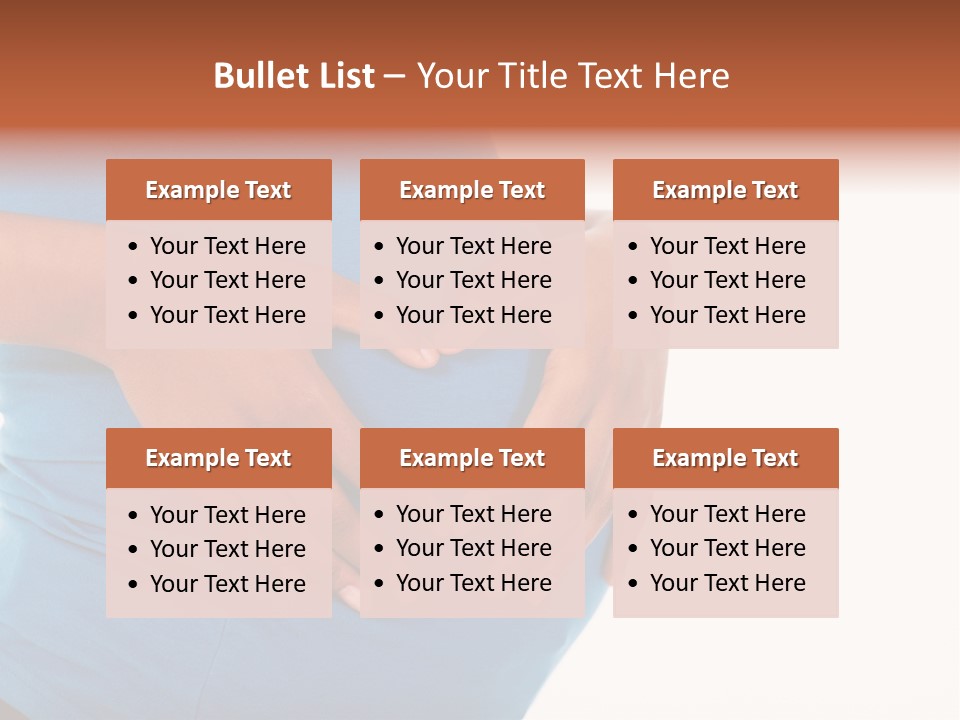 Cut Out Expecting Baby PowerPoint Template