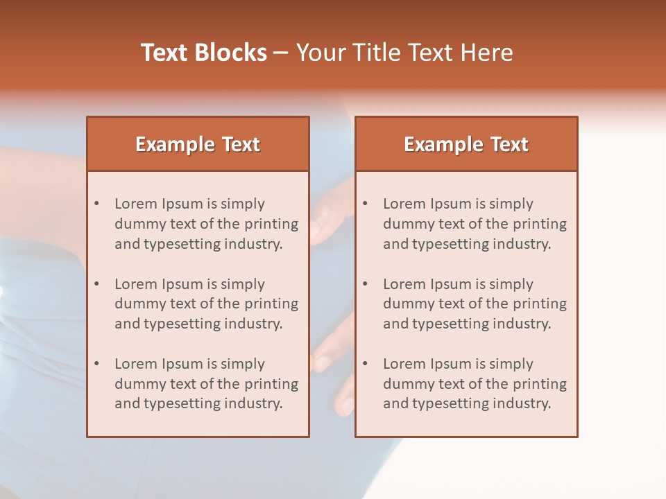 Cut Out Expecting Baby PowerPoint Template
