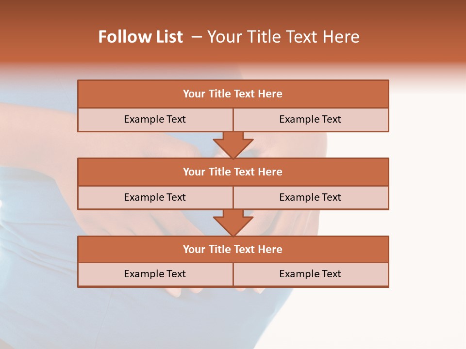 Cut Out Expecting Baby PowerPoint Template