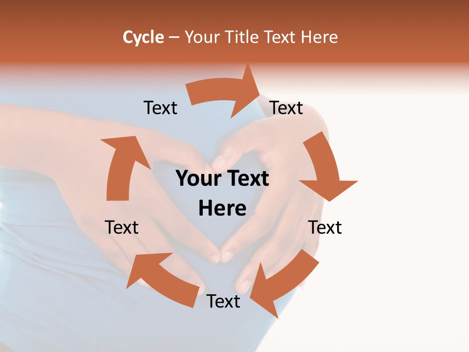 Cut Out Expecting Baby PowerPoint Template