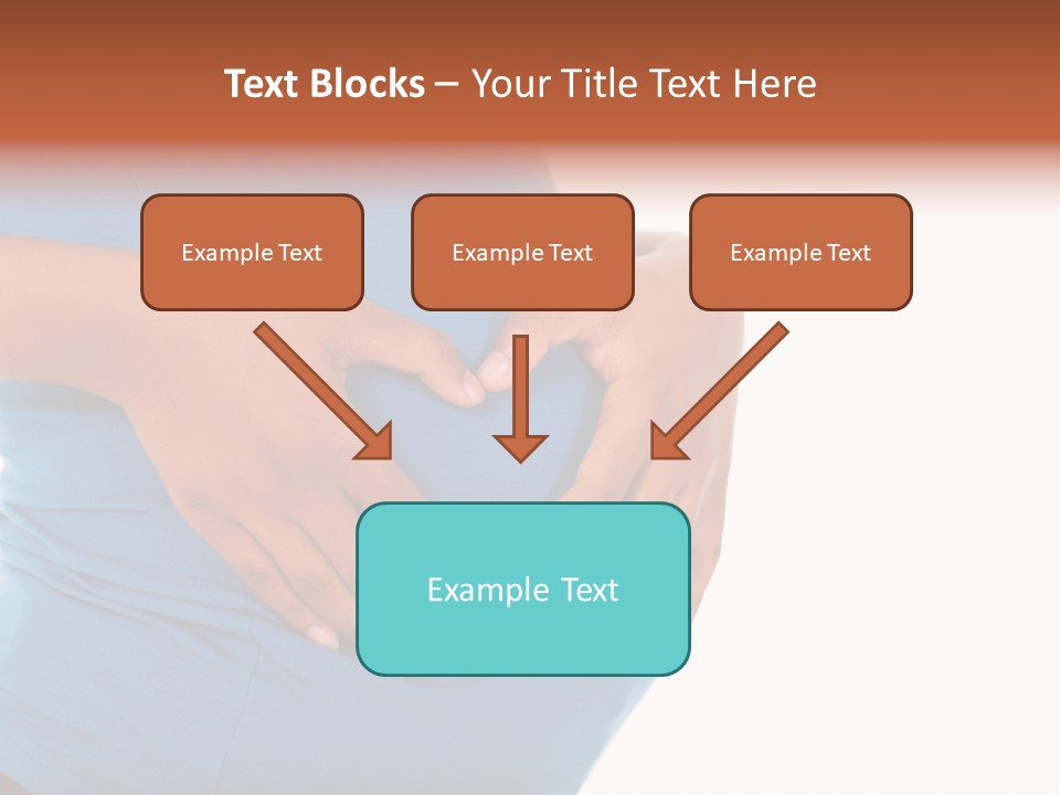 Cut Out Expecting Baby PowerPoint Template
