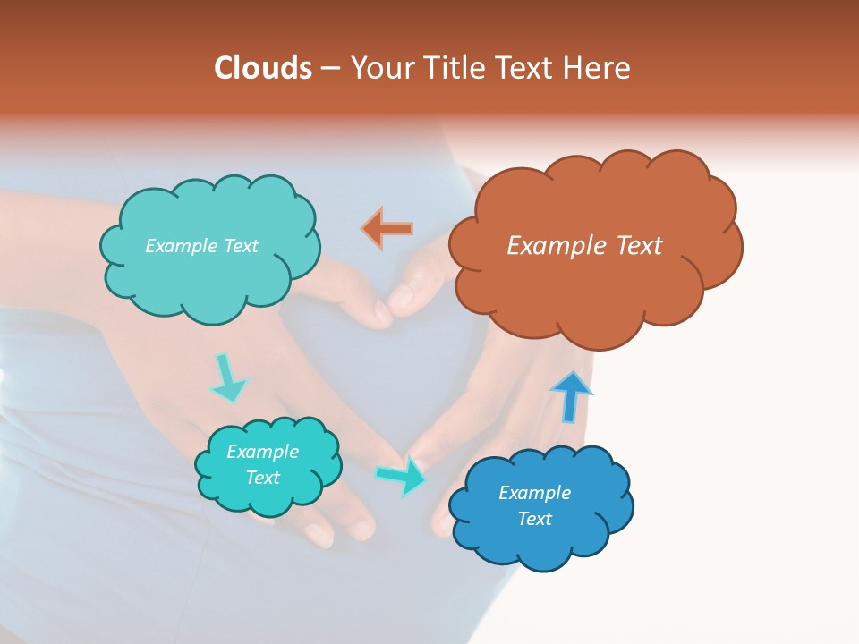 Cut Out Expecting Baby PowerPoint Template