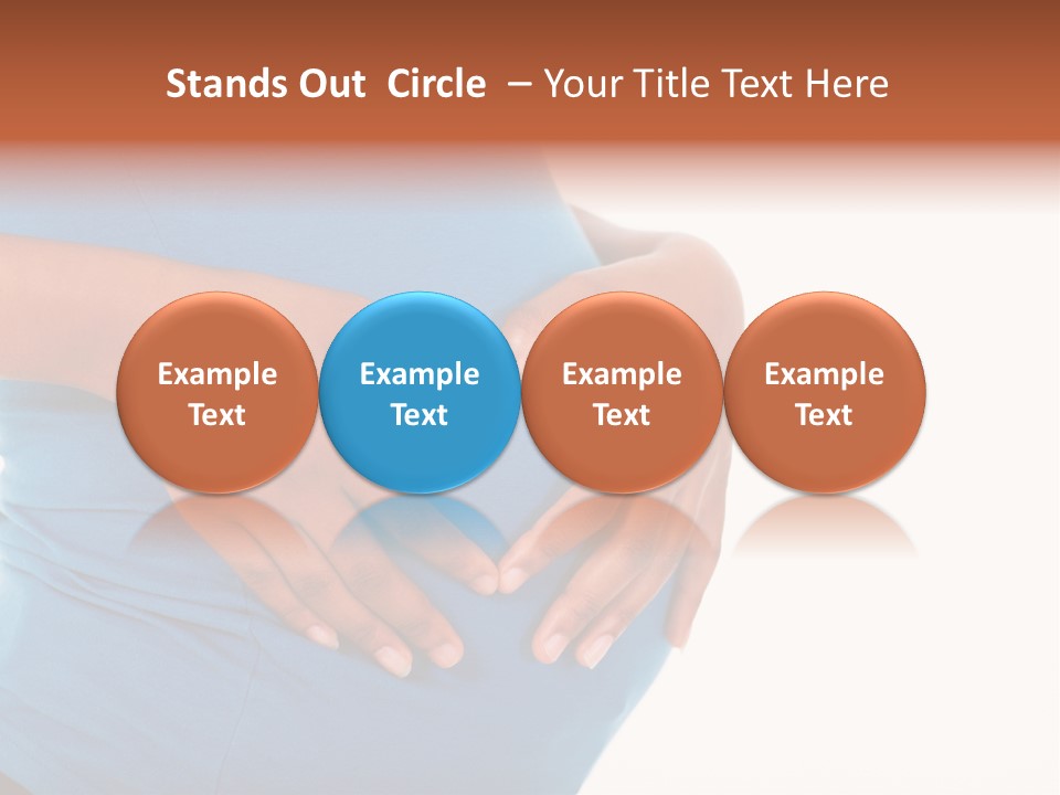 Cut Out Expecting Baby PowerPoint Template