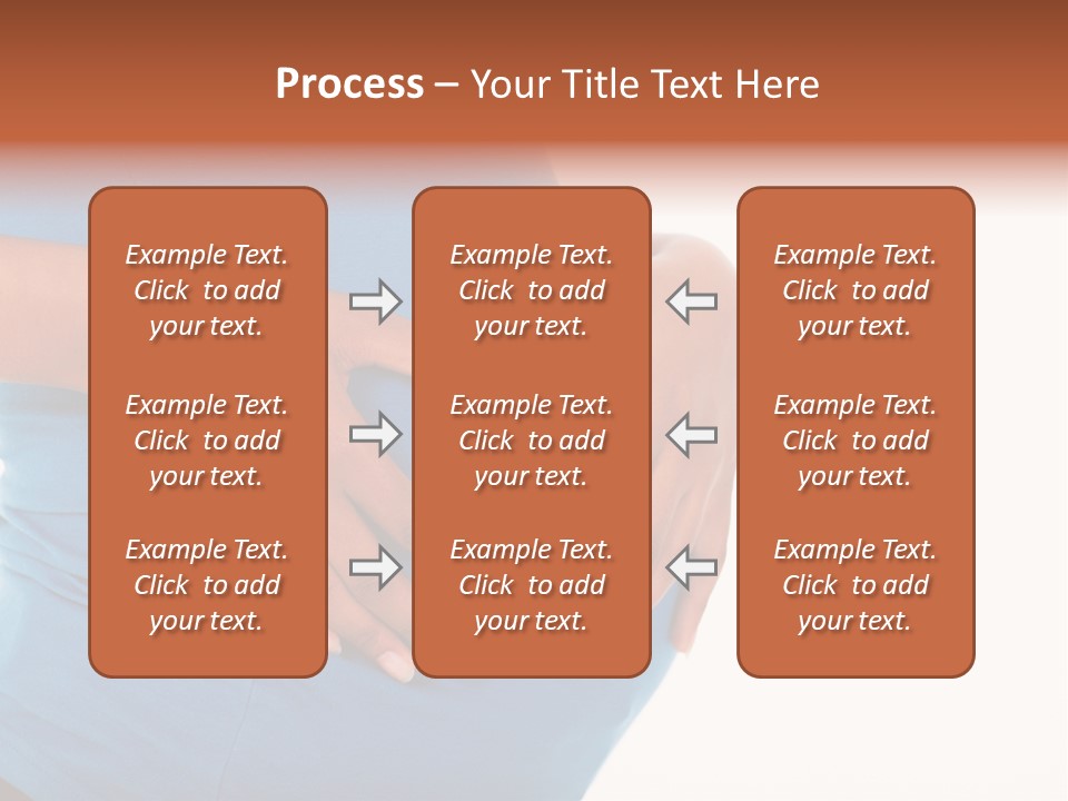 Cut Out Expecting Baby PowerPoint Template