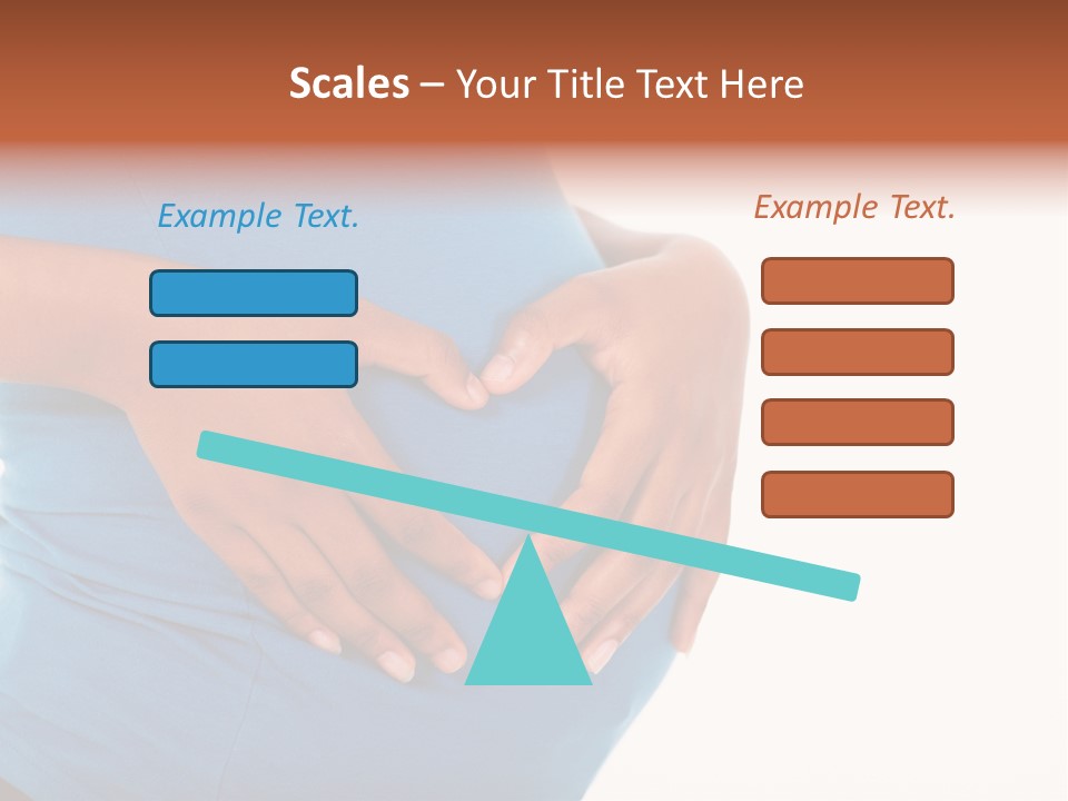 Cut Out Expecting Baby PowerPoint Template