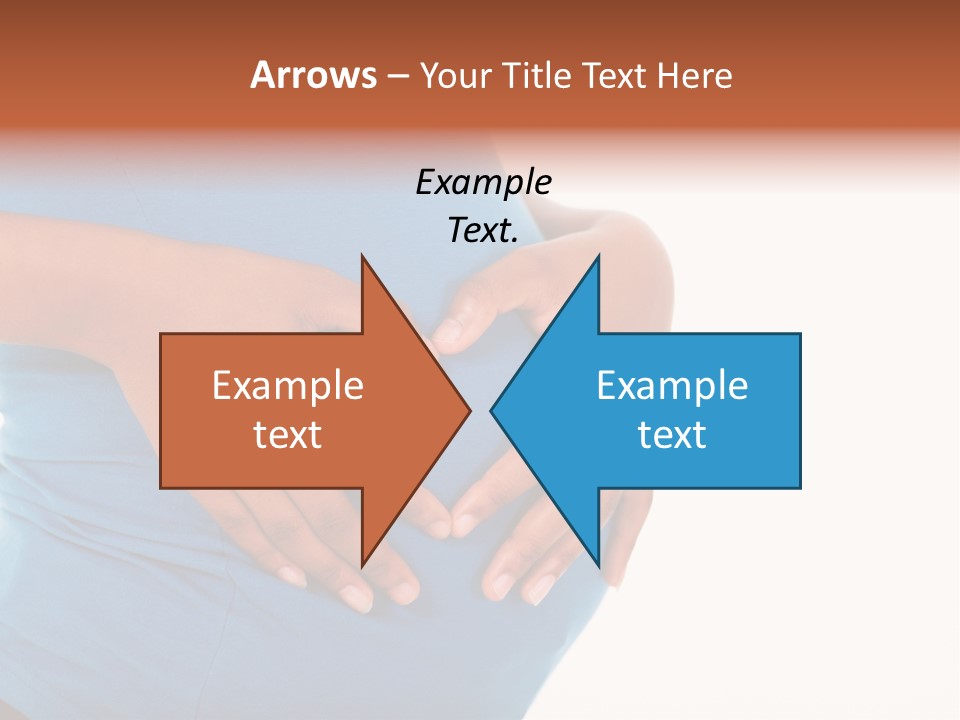 Cut Out Expecting Baby PowerPoint Template