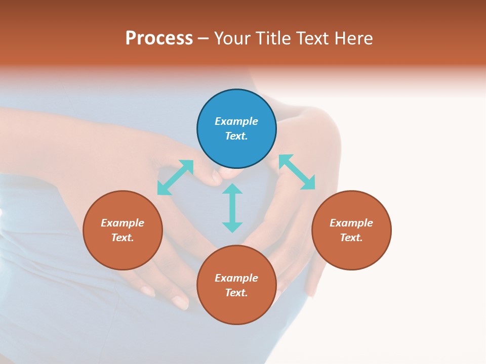 Cut Out Expecting Baby PowerPoint Template