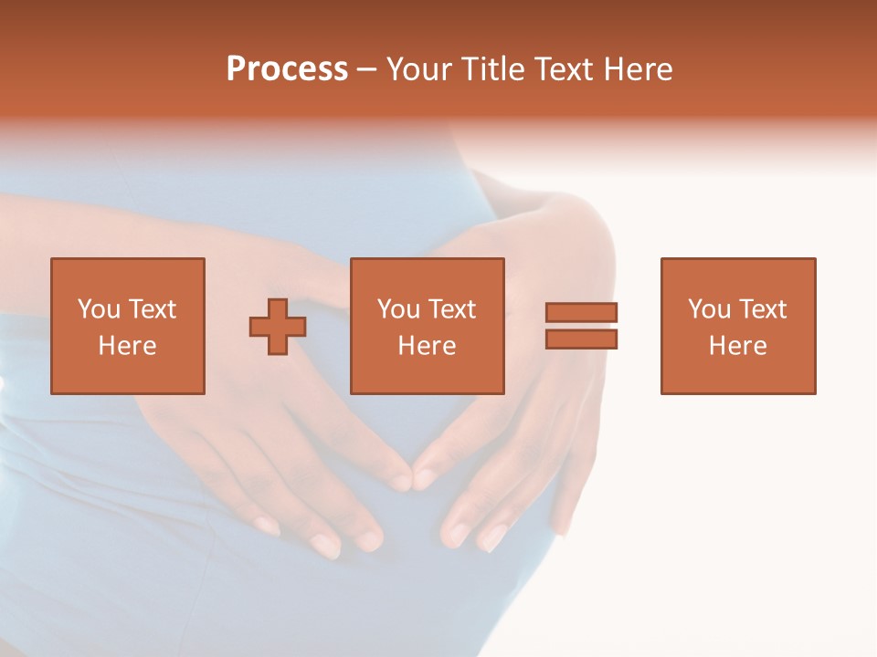 Cut Out Expecting Baby PowerPoint Template