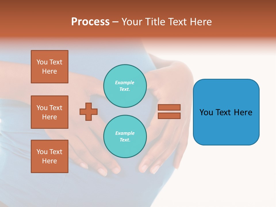 Cut Out Expecting Baby PowerPoint Template