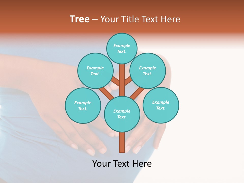 Cut Out Expecting Baby PowerPoint Template