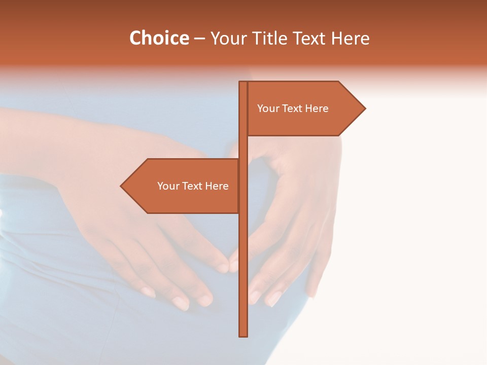 Cut Out Expecting Baby PowerPoint Template