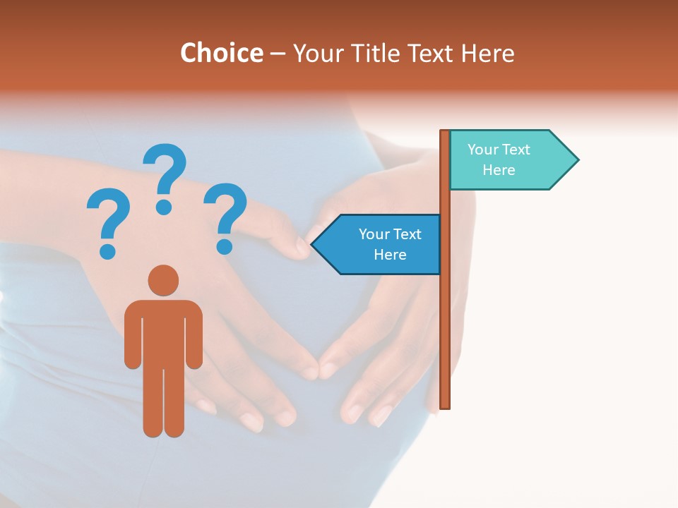 Cut Out Expecting Baby PowerPoint Template