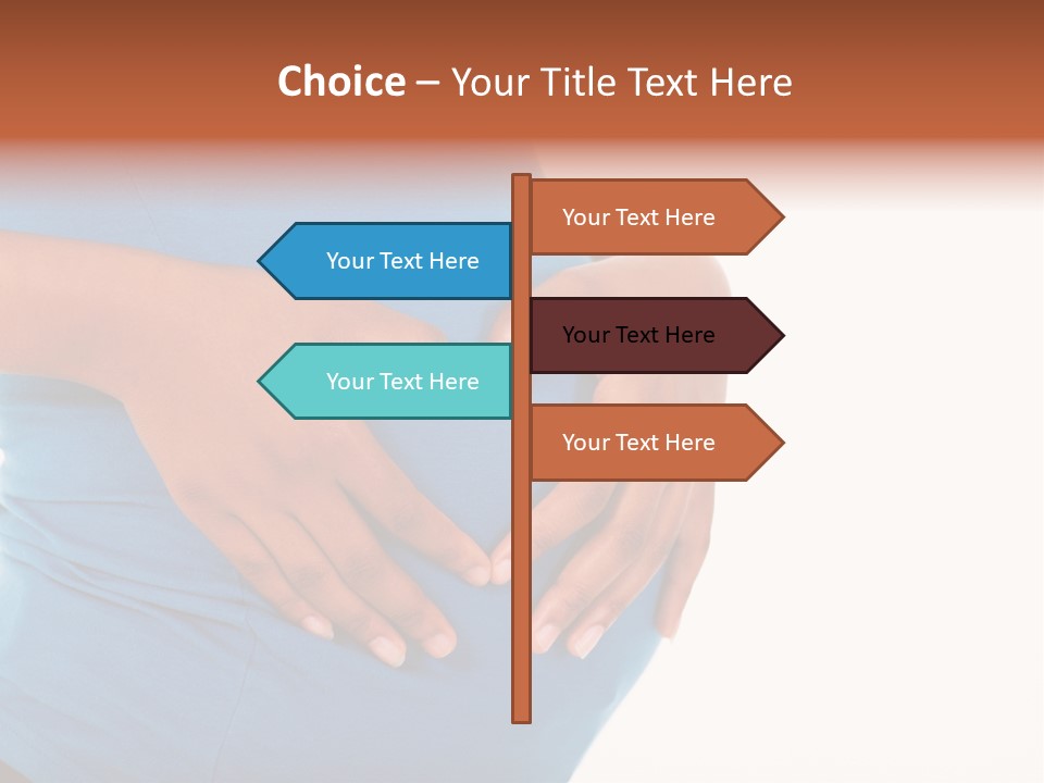 Cut Out Expecting Baby PowerPoint Template