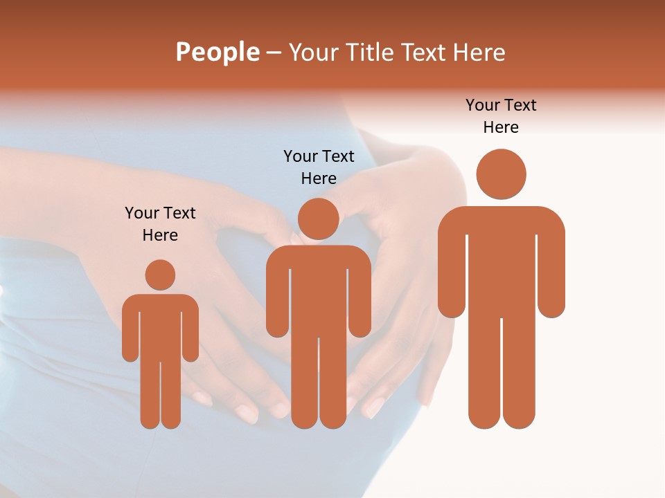 Cut Out Expecting Baby PowerPoint Template