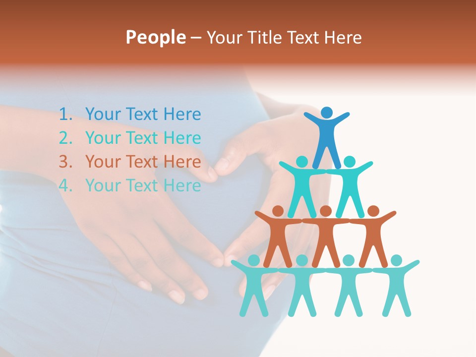 Cut Out Expecting Baby PowerPoint Template