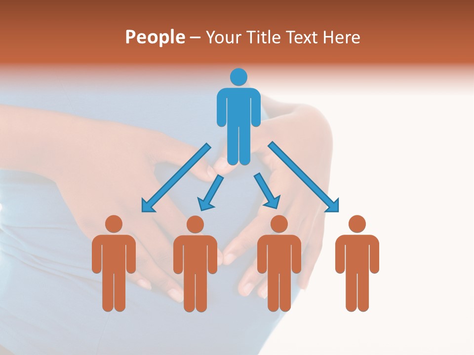 Cut Out Expecting Baby PowerPoint Template