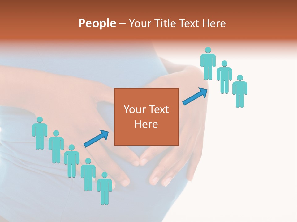 Cut Out Expecting Baby PowerPoint Template