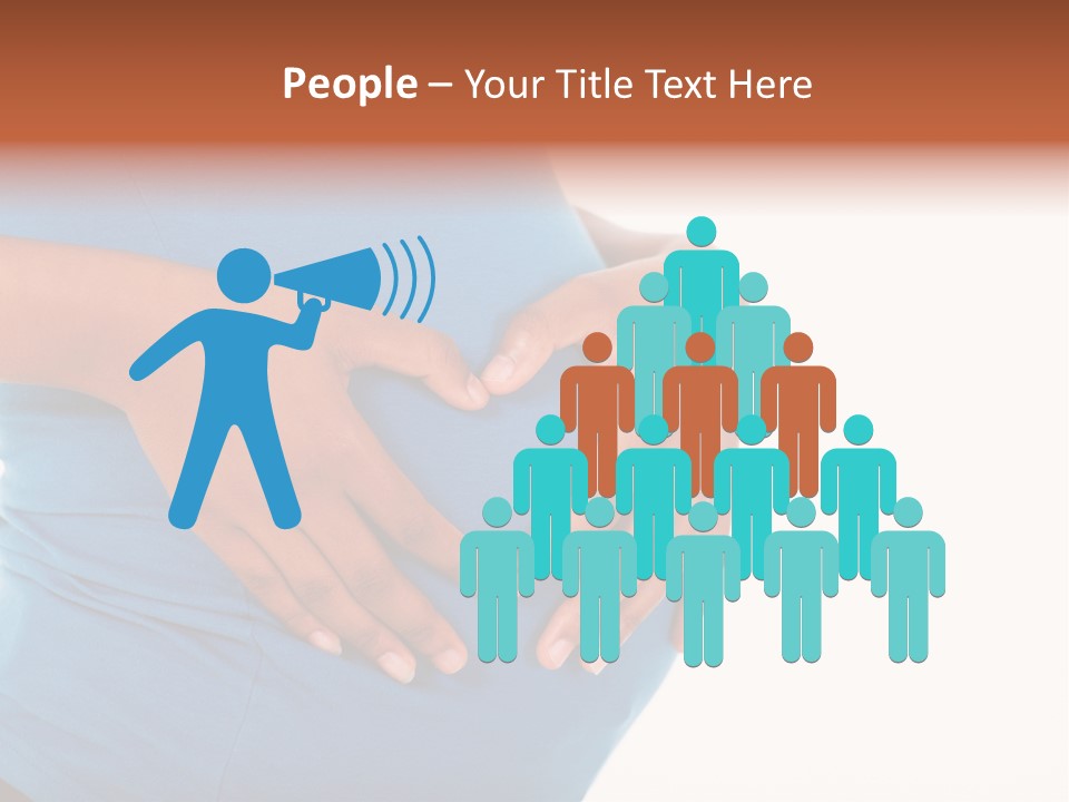 Cut Out Expecting Baby PowerPoint Template