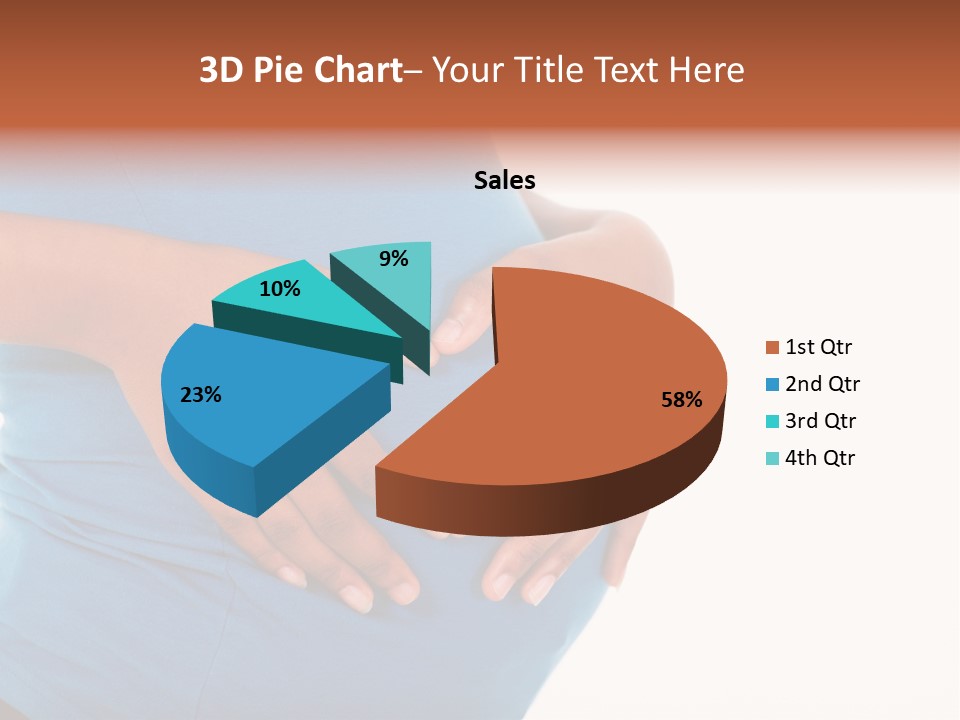 Cut Out Expecting Baby PowerPoint Template