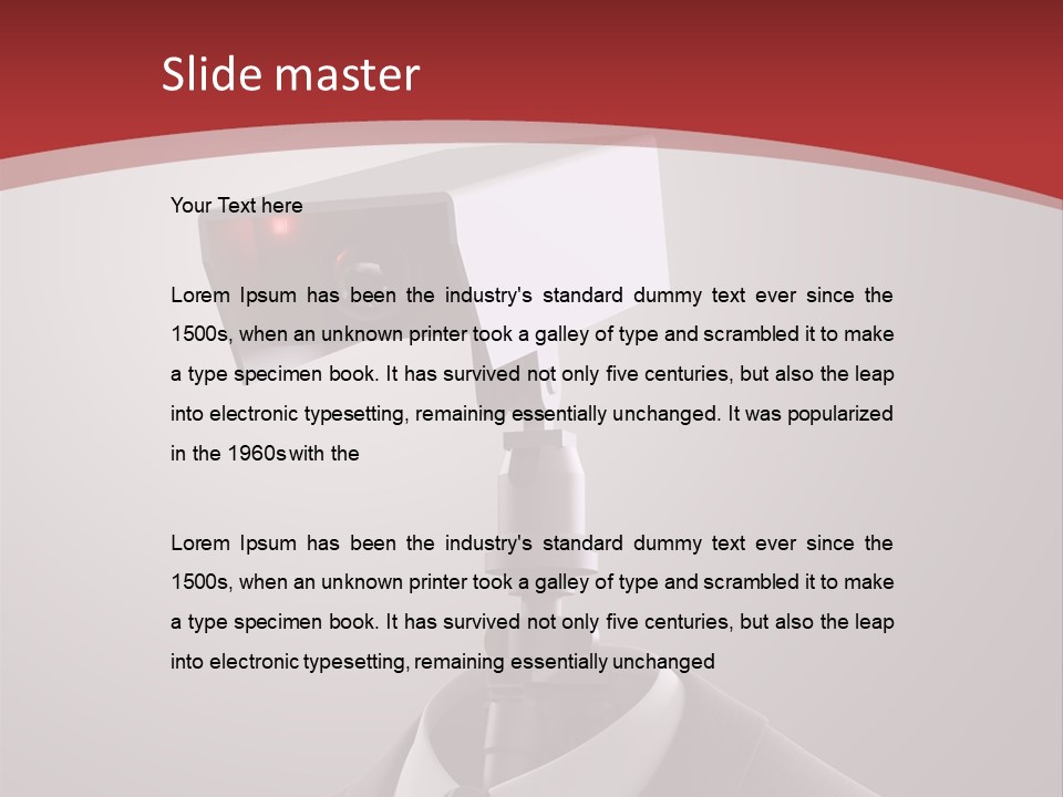 Ice Light Stack PowerPoint Template