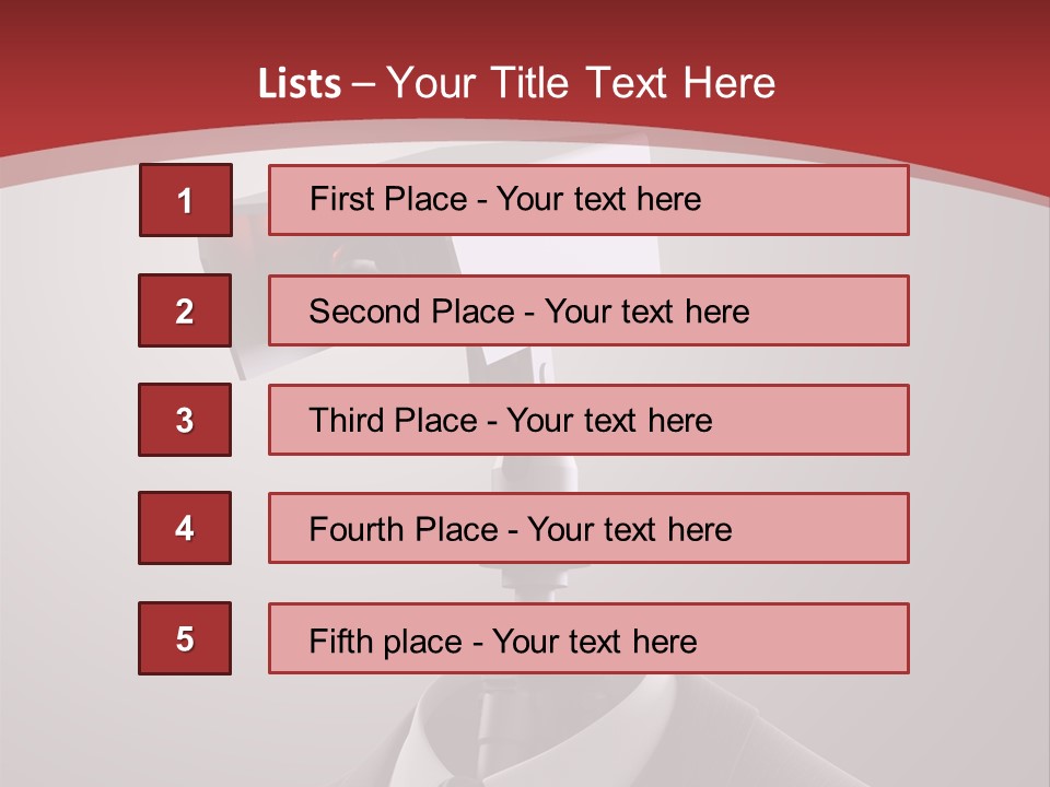 Ice Light Stack PowerPoint Template