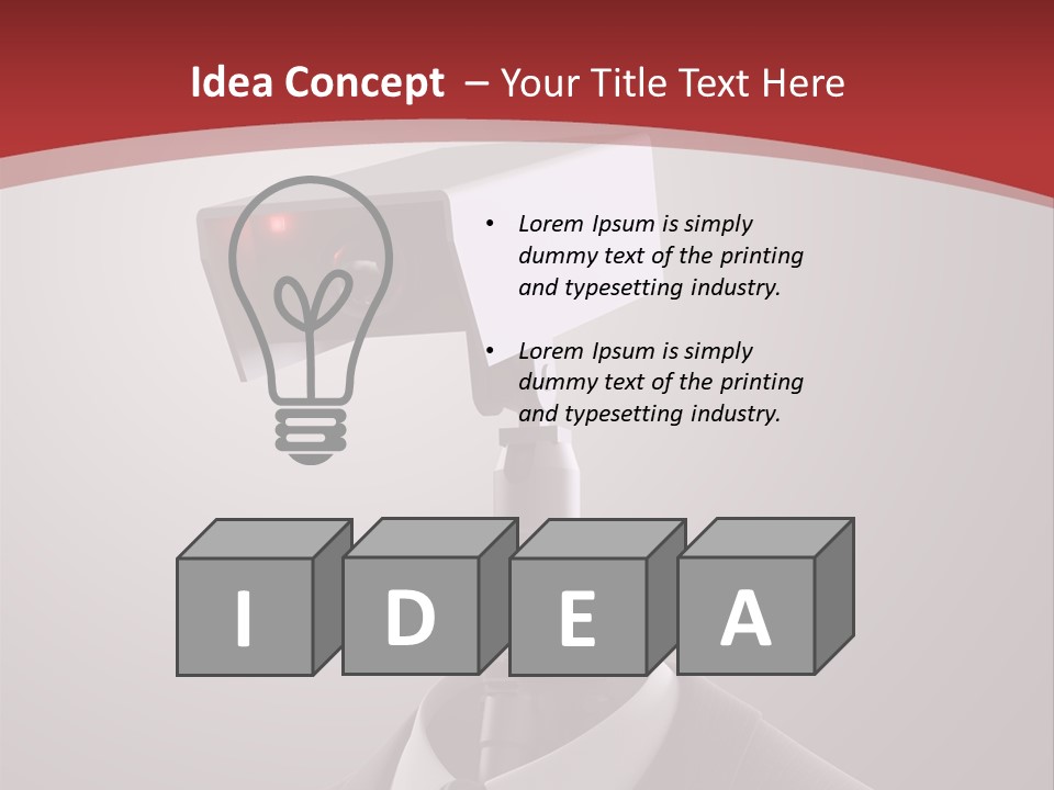 Ice Light Stack PowerPoint Template