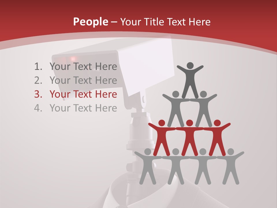 Ice Light Stack PowerPoint Template