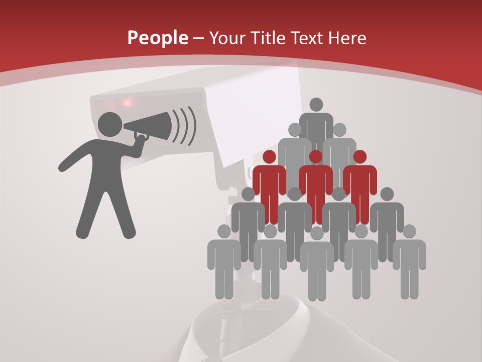 Ice Light Stack PowerPoint Template