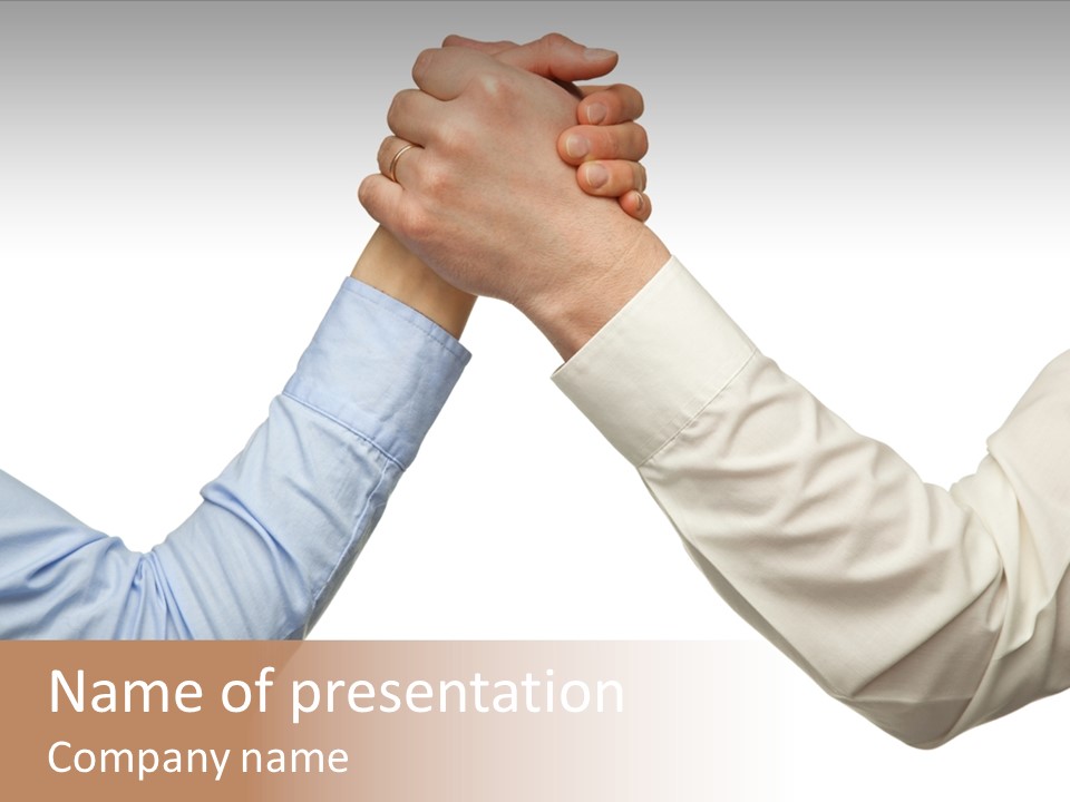 Arm Leadership Winner PowerPoint Template