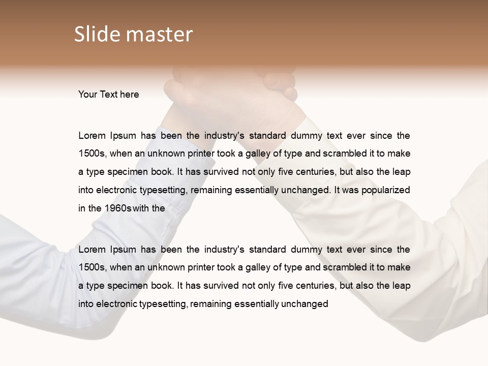 Arm Leadership Winner PowerPoint Template