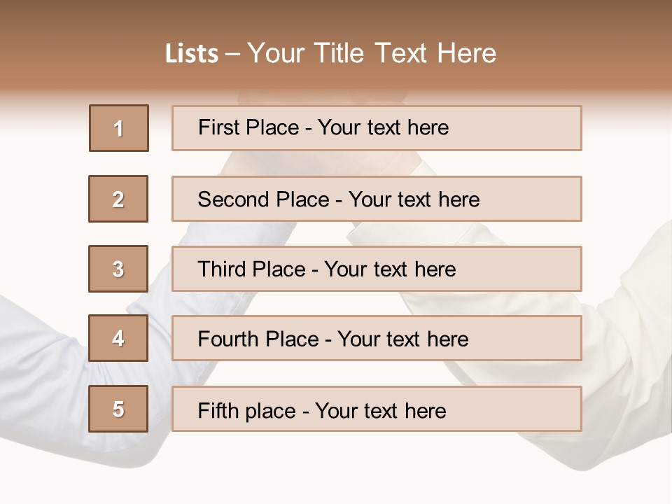 Arm Leadership Winner PowerPoint Template