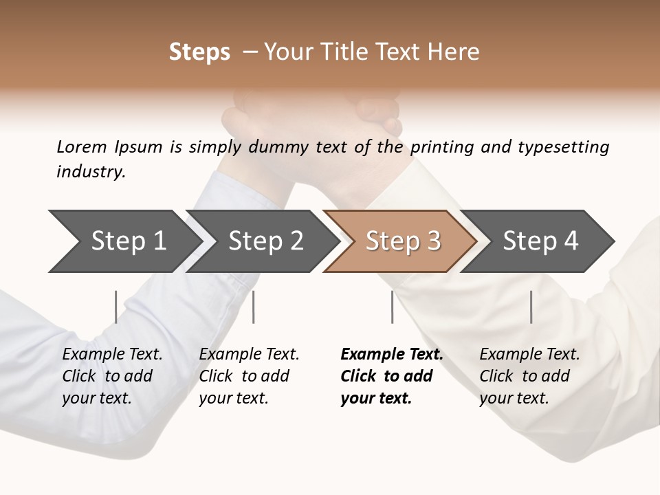 Arm Leadership Winner PowerPoint Template