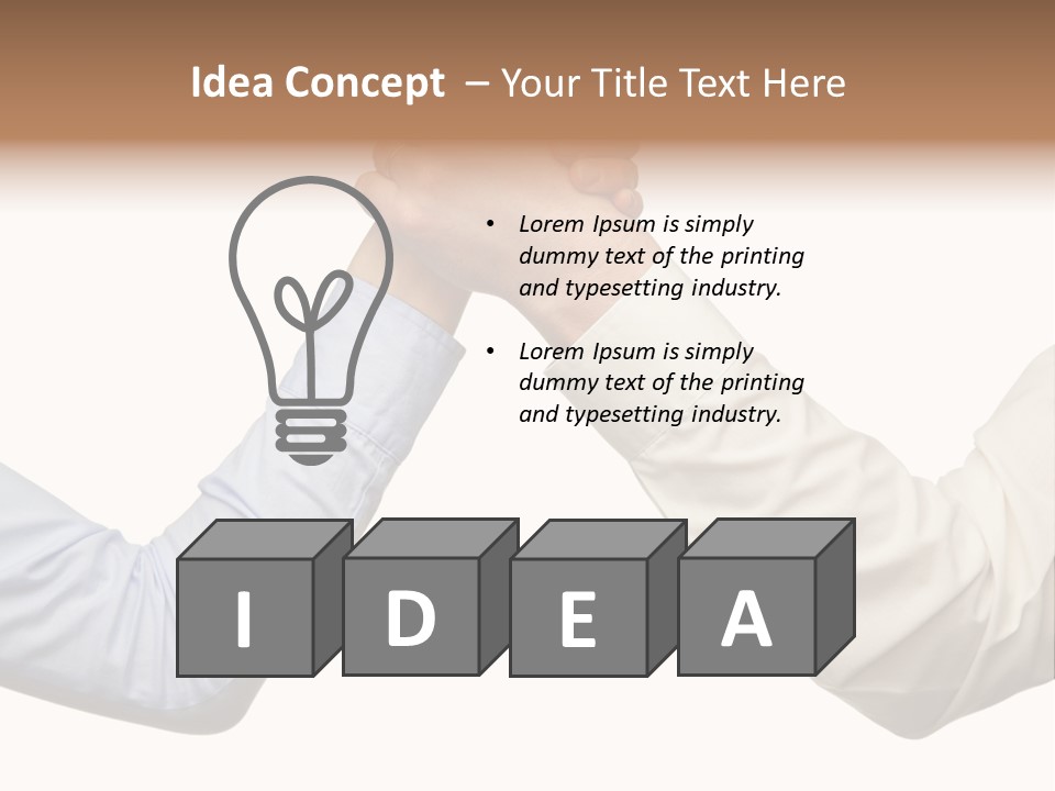 Arm Leadership Winner PowerPoint Template