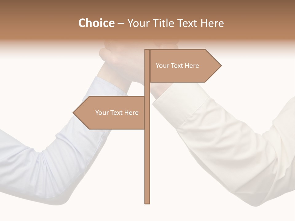 Arm Leadership Winner PowerPoint Template