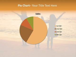 Golden Sand Child PowerPoint Template